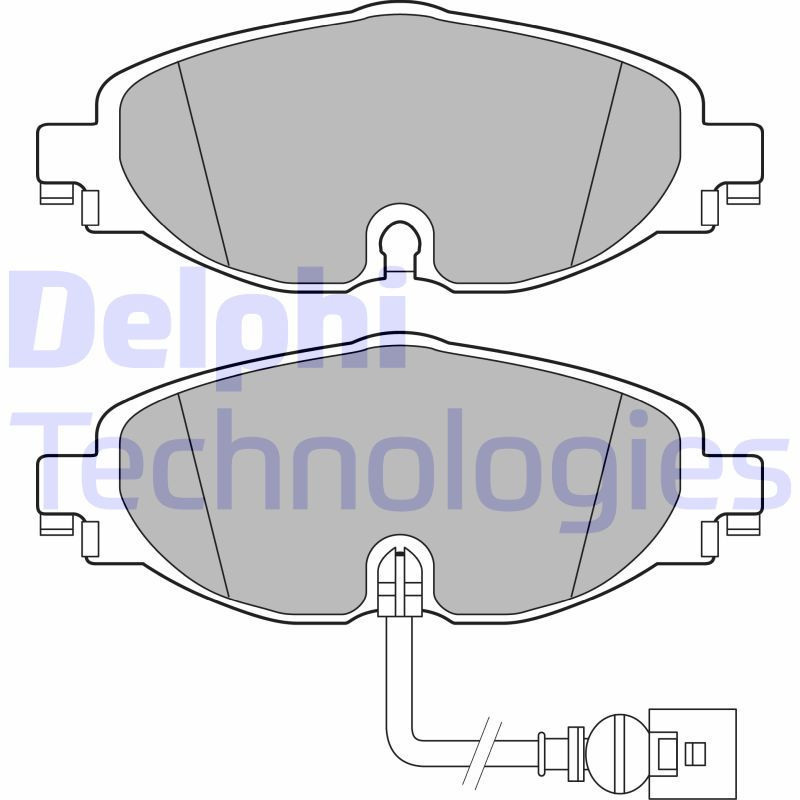 DELPHI LP2698 Brzdové platničky Predné pre