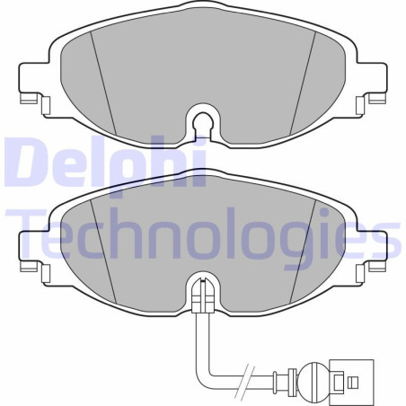 DELPHI LP2698 Pastiglie freno Anteriore per