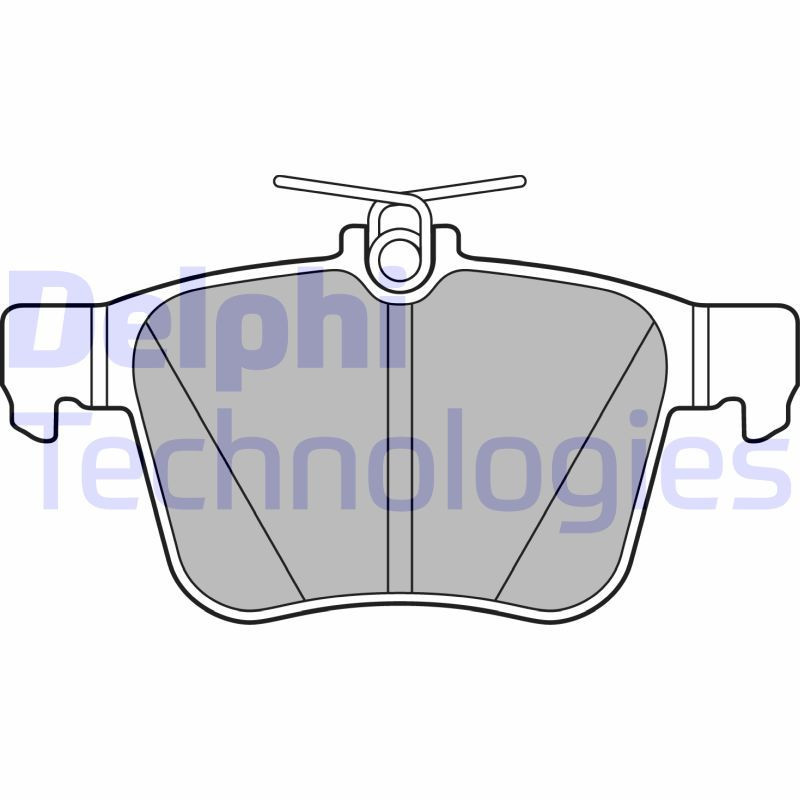 DELPHI LP2697 Brzdové platničky Predné pre