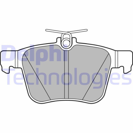 DELPHI LP2697 Brzdové platničky Predné pre