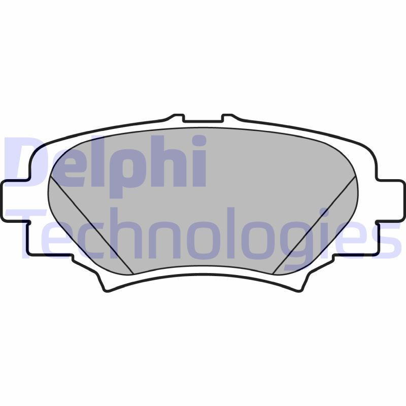 DELPHI LP2702 Pastillas de freno Trasero para