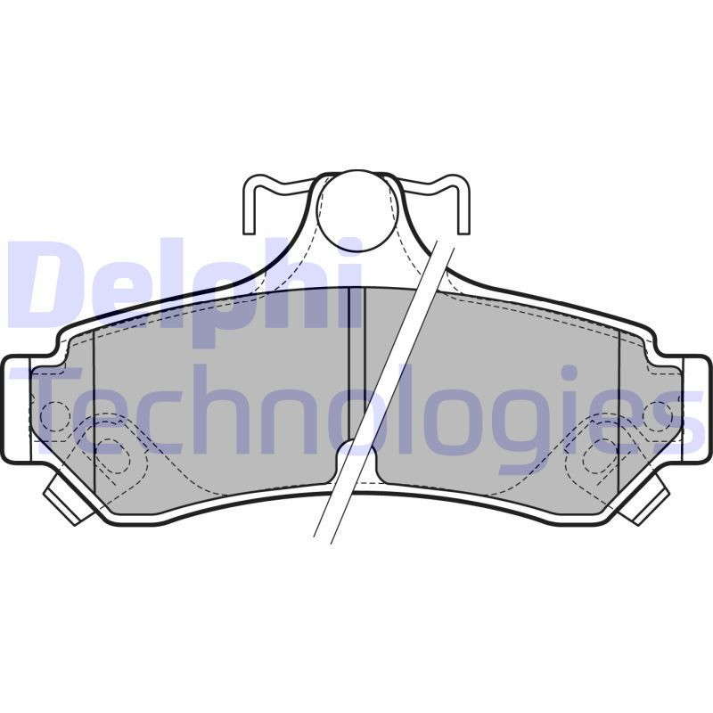 DELPHI LP2700 Brzdové platničky Zadné pre