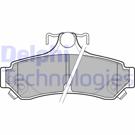 DELPHI LP2700 Plaquettes de frein Arrière pour