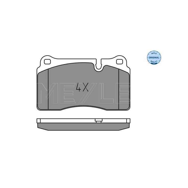 MEYLE 025 202 1717 Brzdové destičky přední pro