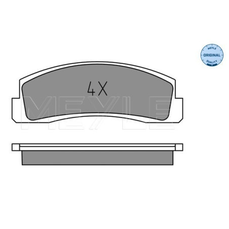 MEYLE 025 206 6016 Plaquettes de frein avant pour Lada Niva