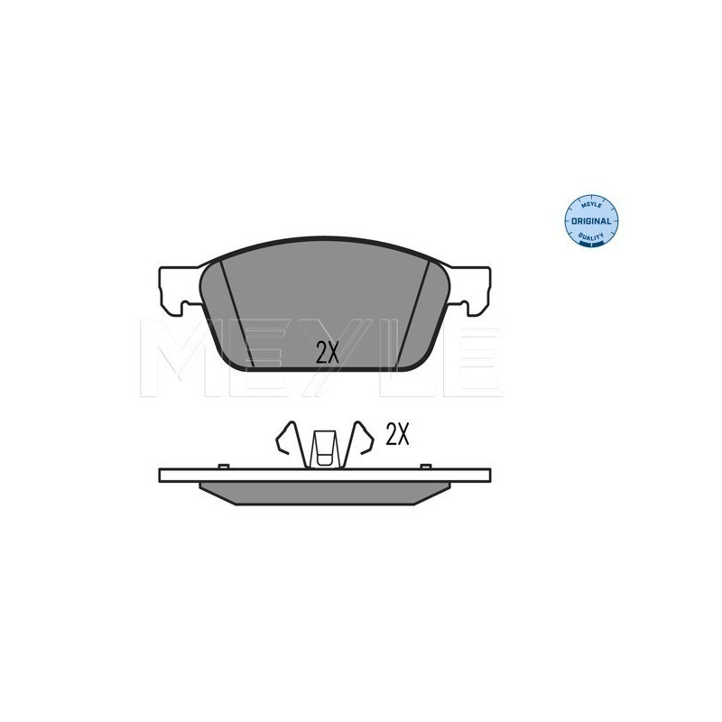 MEYLE 025 257 3618 Plaquettes de frein avant pour Kuga Transit Focus Ka+
