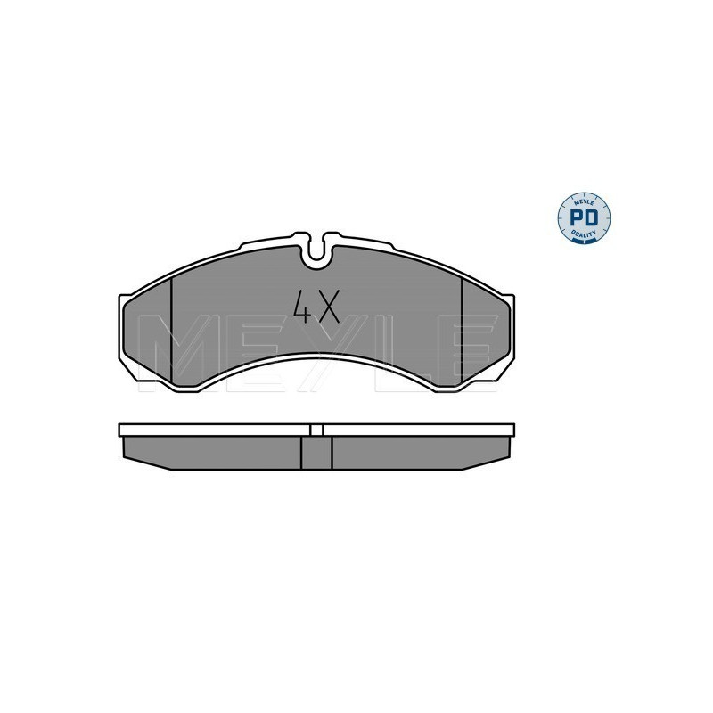 MEYLE 025 291 2120/PD Plaquettes de frein avant pour Iveco Daily