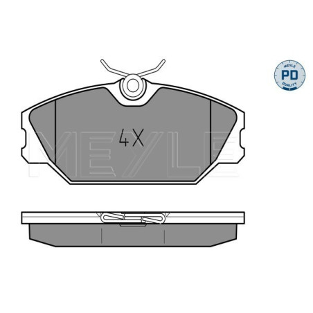 MEYLE 025 231 7218/PD Pastiglie freno anteriore per Megane Laguna Scenic Safrane Clio