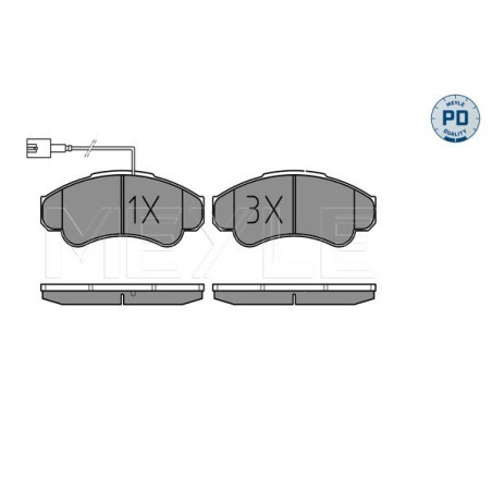 MEYLE 025 239 1919/PD Plaquettes de frein avant pour Ducato JUMPER Boxer