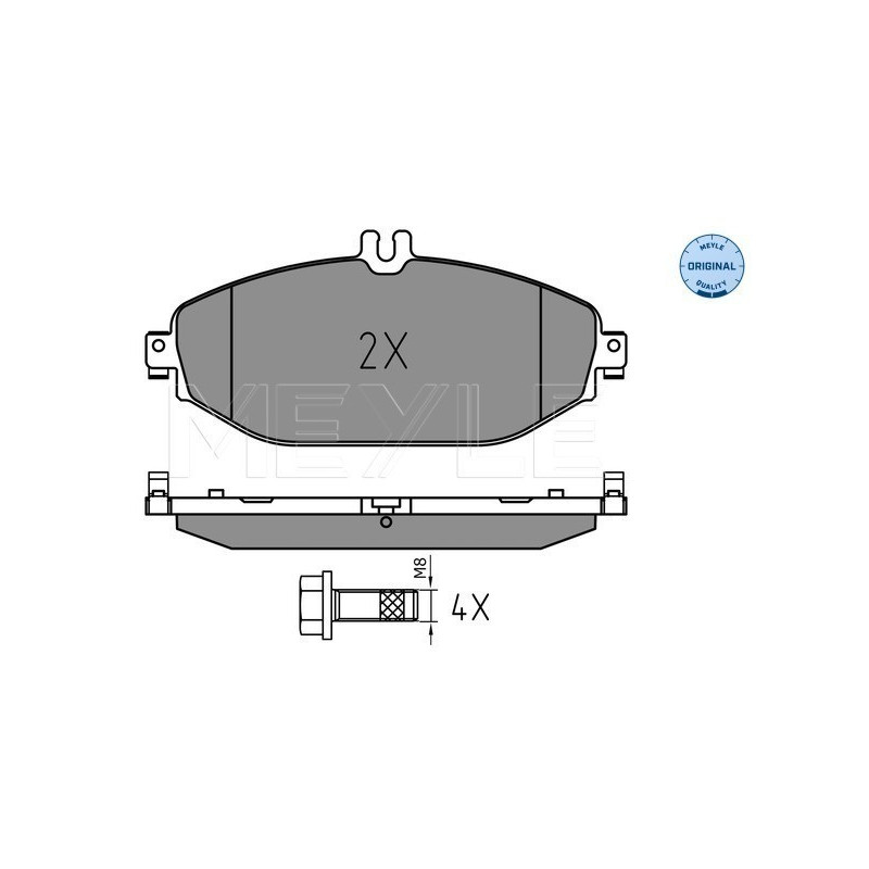 MEYLE 025 220 7619 Plaquettes de frein avant pour Mercedes E C