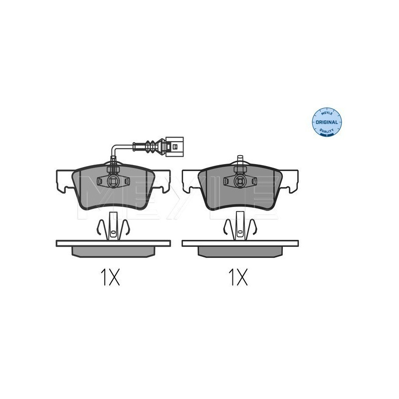 MEYLE 025 243 6819 Pastillas de freno trasero para VW Touareg