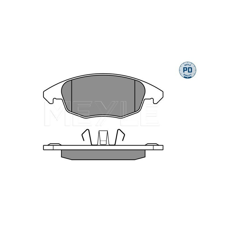 MEYLE 025 245 3818/PD Pastiglie freno anteriore per Partner Berlingo C4 Picasso Grand Picasso 5008
