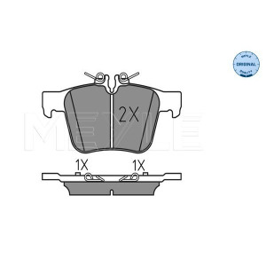 MEYLE 025 253 5416 Brzdové platničky zadné pre Mercedes C