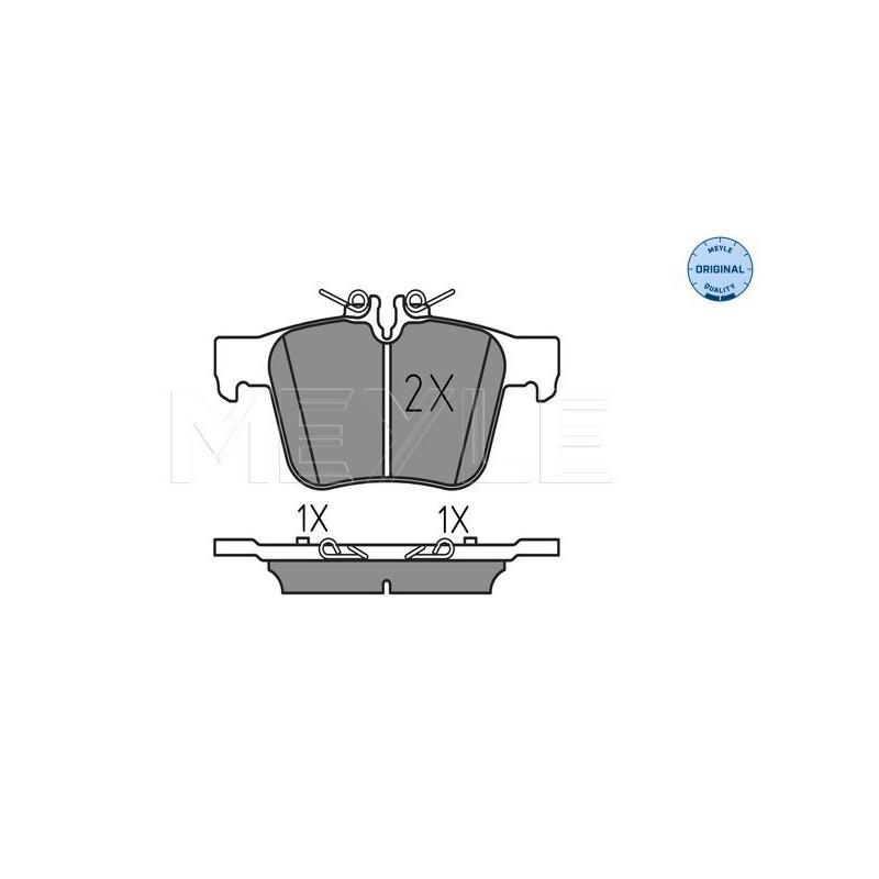MEYLE 025 253 5416 Brake Pads Set Rear for Mercedes C