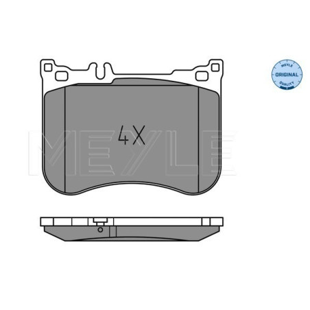 MEYLE 025 257 0617 Brzdové platničky predné pre Mercedes SL