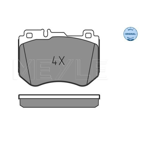MEYLE 025 259 9719 Brzdové platničky predné pre Mercedes C