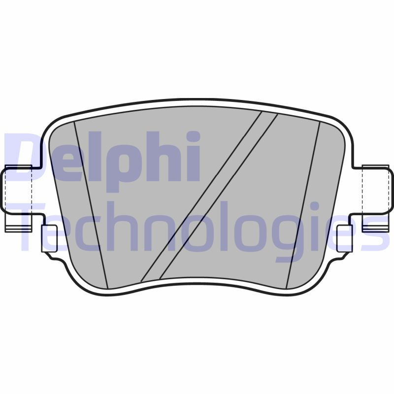 DELPHI LP2709 Brzdové platničky Zadné pre