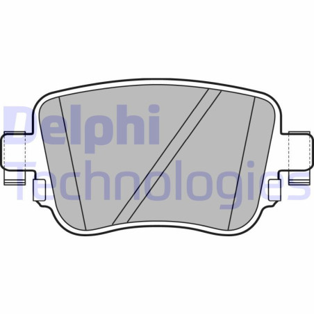 DELPHI LP2709 Bremsbeläge Hinten für