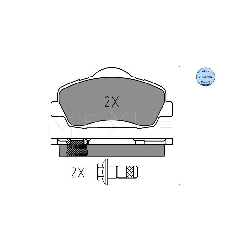 MEYLE 025 252 5118 Brake Pads Set Front for 308 301 C4 Cactus C-Elysee