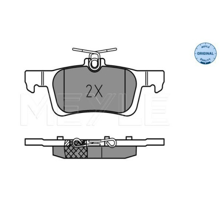 MEYLE 025 258 4116 Bremsbeläge Hinten für Peugeot 308