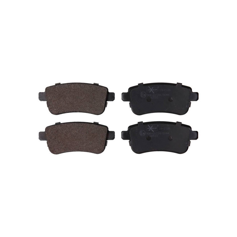 MAXGEAR 19-2126 Bremsbeläge Hinten für Megane Scenic Fluence Clio Zoe Captur XC90