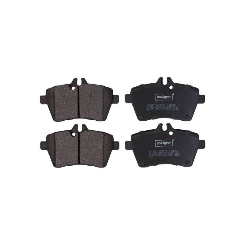 MAXGEAR 19-2887 Brzdové destičky přední pro A W169 B W245