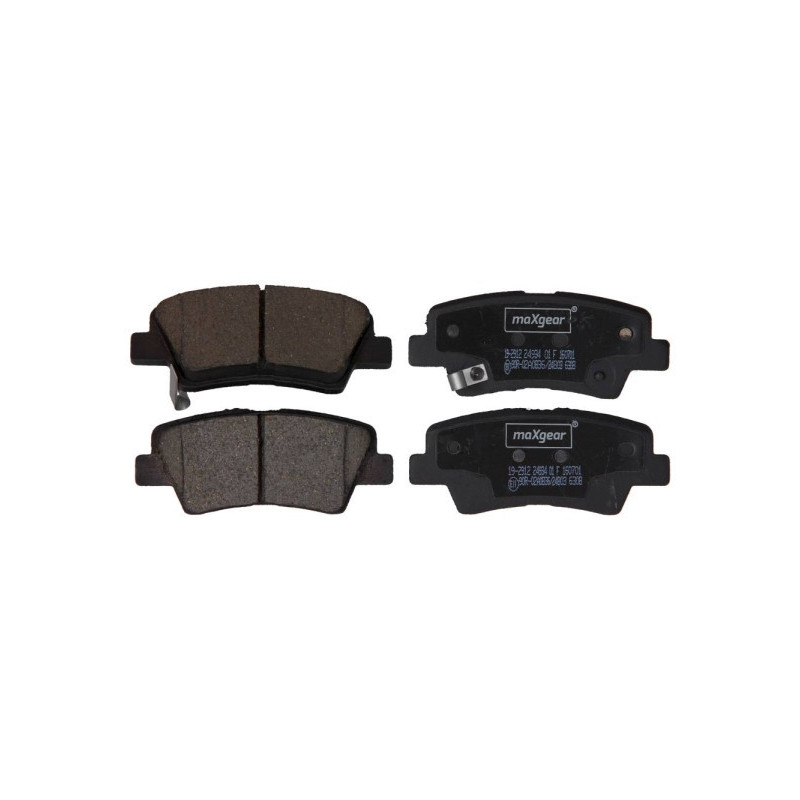 MAXGEAR 19-2912 Plaquettes de frein arrière pour Tucson Korando Sonata Soul Sportage Optima Grandeur