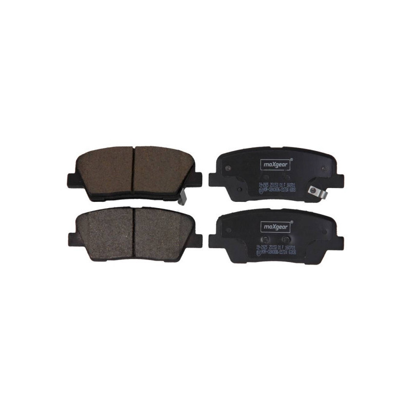 MAXGEAR 19-2925 Pastillas de freno trasero para Santa Fe Sorento Grand Santa Fe Genesis Equus Mohave