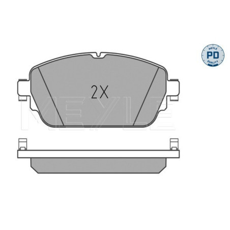 MEYLE 025 220 3119/PD Brake Pads Set Front for Mercedes C