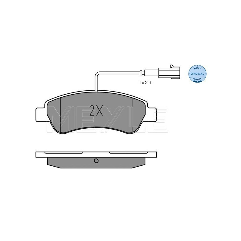 MEYLE 025 220 4119 Klocki hamulcowe tył dla Boxer JUMPER Ducato Movano