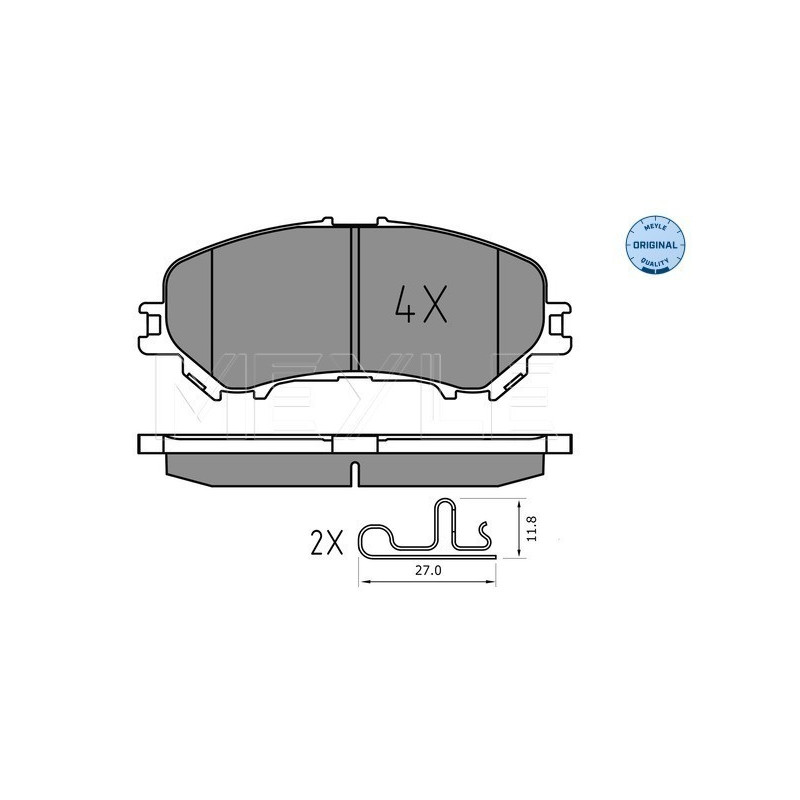 MEYLE 025 220 6518 Brzdové destičky přední pro Qashqai Kadjar X-Trail Koleos