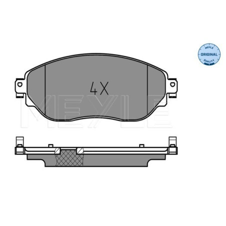 MEYLE 025 220 8718 Brzdové destičky přední pro Vivaro Trafic NV300 Talento Primastar