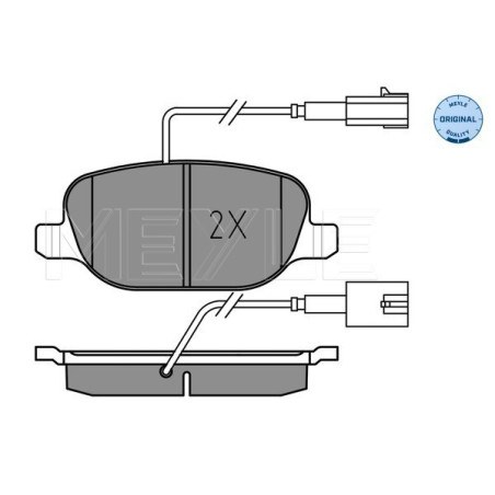 MEYLE 025 238 1118 Bremsbeläge Hinten für Alfa Giulietta