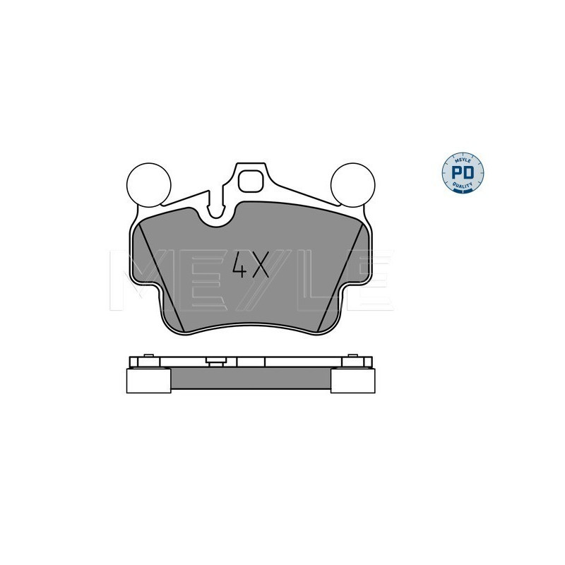 MEYLE 025 240 4917/PD Plaquettes de frein avant pour 911 Boxster Cayman Boxter