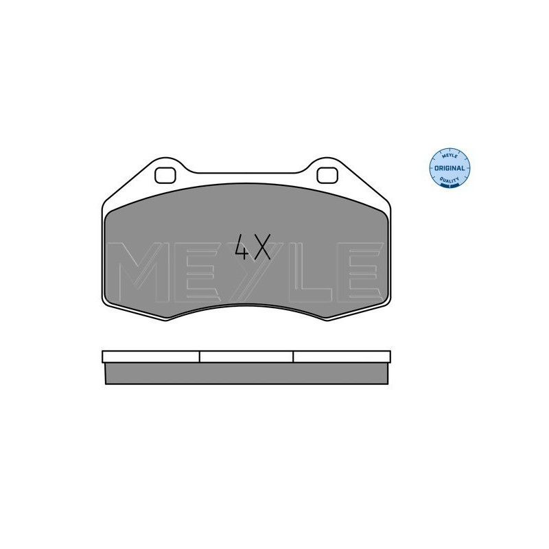 MEYLE 025 241 6215 Brake Pads Set Front for Renault Megane Clio