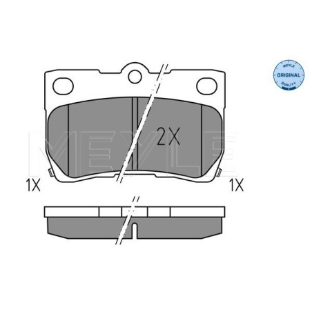 MEYLE 025 243 2317 Bremsbeläge Hinten für Lexus GS IS
