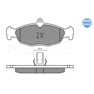 MEYLE 025 244 8717 Brzdové platničky zadné pre Jaguar XK XJ