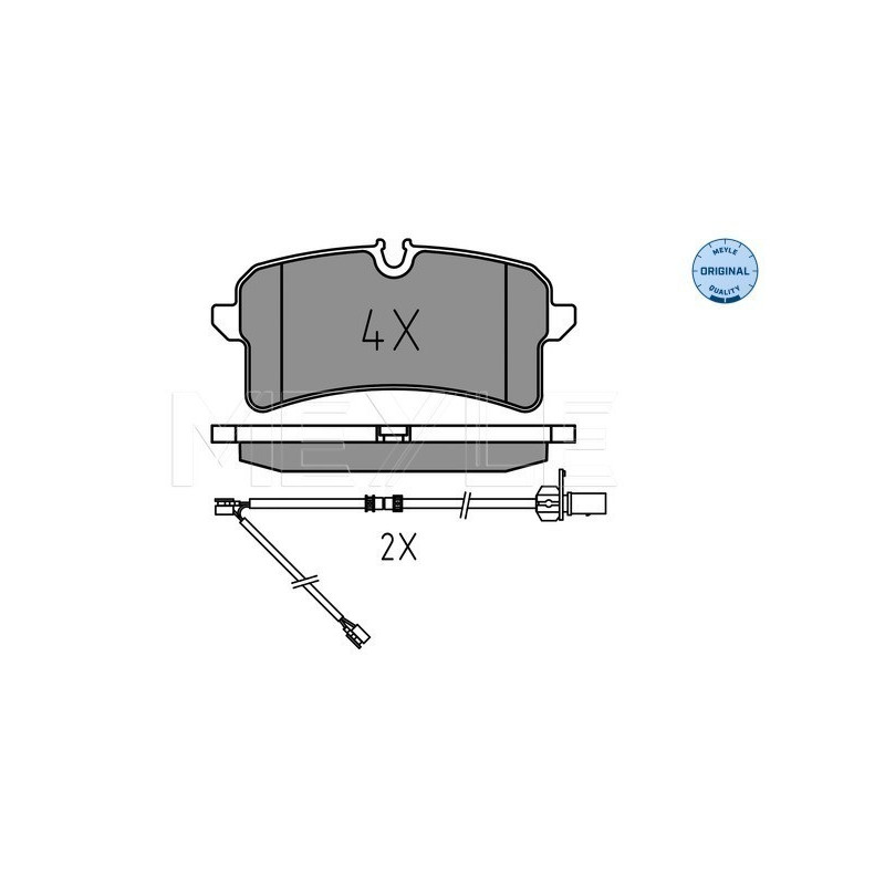 MEYLE 025 246 4317 Brake Pads Set Rear for A7 Macan