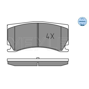 MEYLE 025 248 5115 Pastillas de freno trasero para XK 308 RCZ