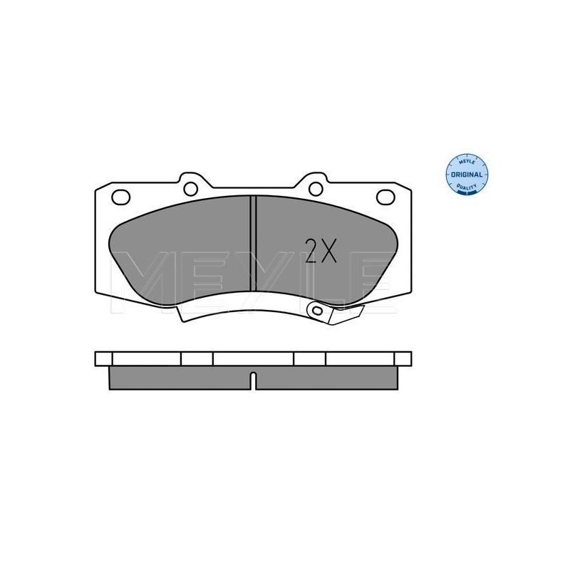 MEYLE 025 252 0917 Brzdové platničky predné pre Toyota Hilux