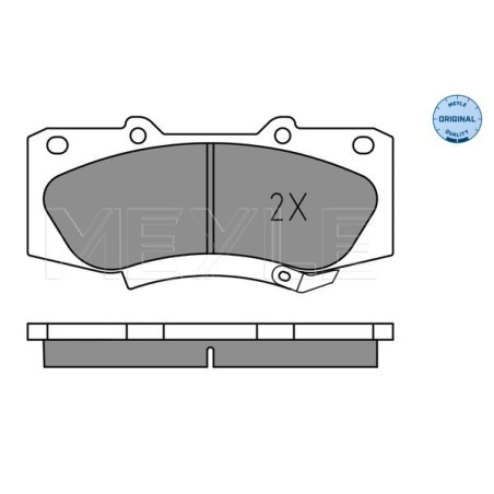 MEYLE 025 252 0917 Brzdové platničky predné pre Toyota Hilux