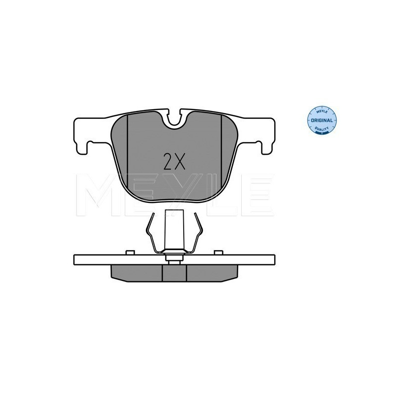 MEYLE 025 255 1417 Plaquettes de frein arrière pour BMW 3 4