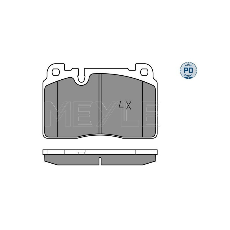 MEYLE 025 256 4316/PD Brake Pads Set Front for Audi Q5