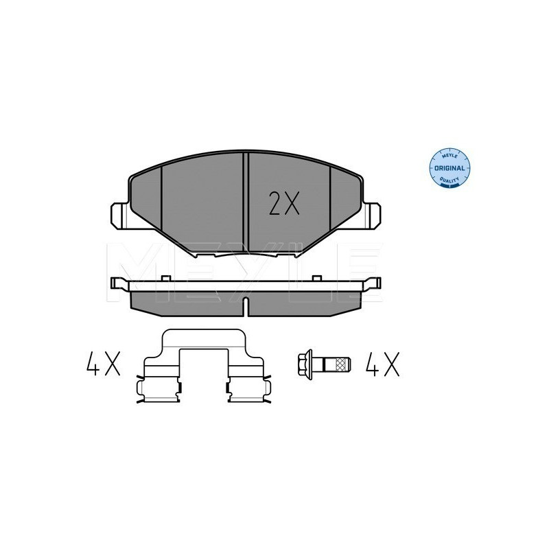 MEYLE 025 256 8118 Brake Pads Set Front for Fabia Polo