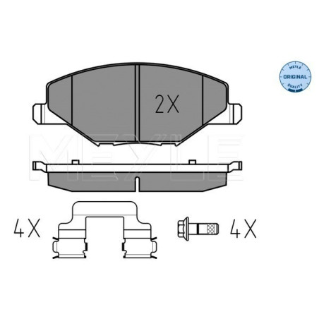 MEYLE 025 256 8118 Brzdové platničky predné pre Fabia Polo
