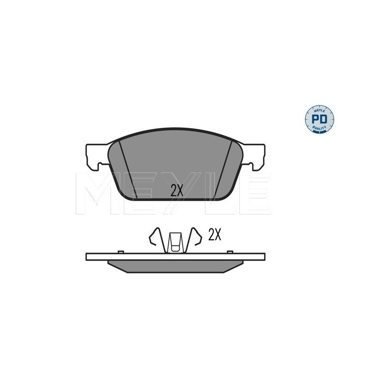 MEYLE 025 257 3618/PD Brake Pads Set Front for Kuga Transit Focus Ka+