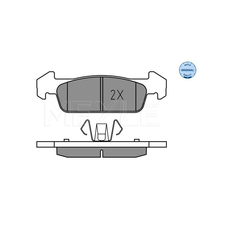 MEYLE 025 257 3817 Pastillas de freno delantero para Logan Sandero Thalia Twingo