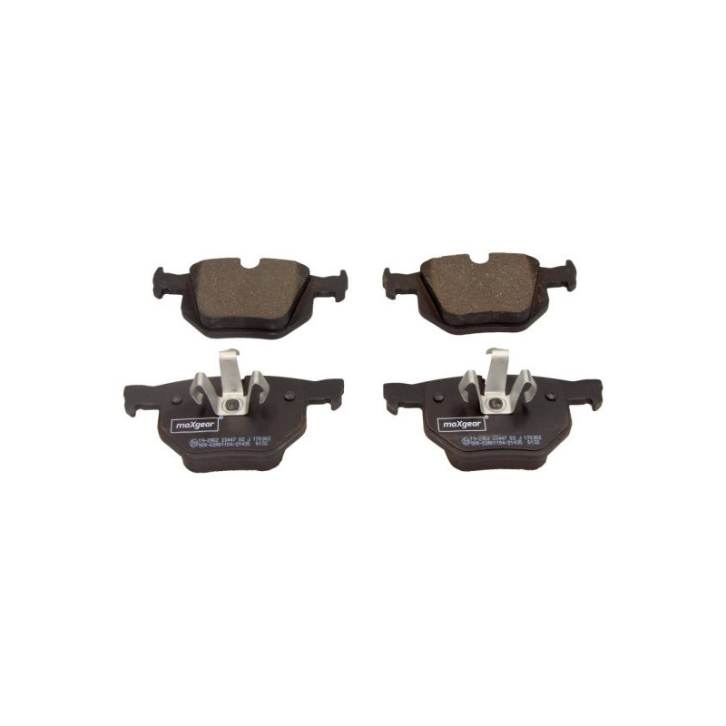 MAXGEAR 19-2952 Brzdové platničky zadné pre BMW X5 X6