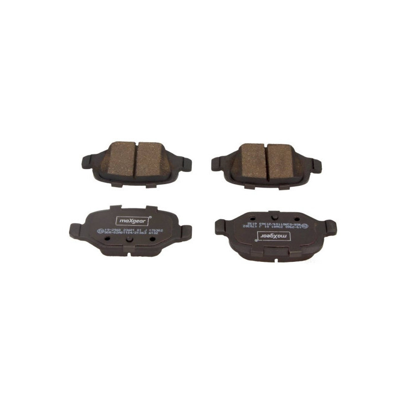 MAXGEAR 19-2960 Brzdové destičky zadní pro 500 Vesta Ypsilon Panda Musa 500C Granta Idea Punto Xray