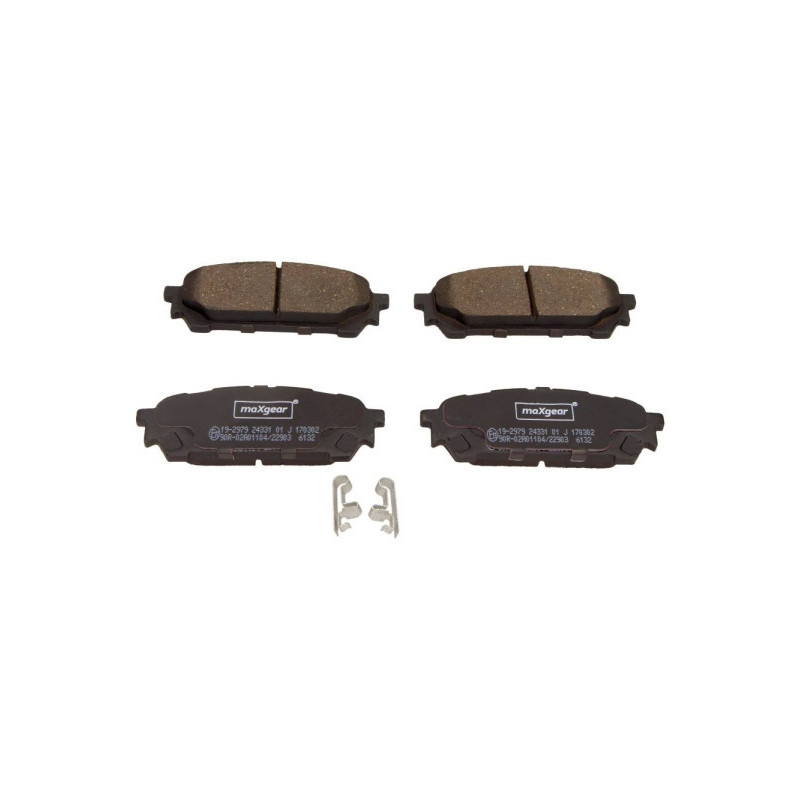 MAXGEAR 19-2979 Bremsbeläge Hinten für Subaru Forester Impreza